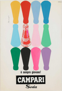 Franz Marangolo Campari Soda è sempre giovane!, 1960s Campari Soda is always Young! Mixed media 10. Franz Marangolo Bitter Campari, 1960s Mixed Media. Courtesy: Archivio Galleria Campari, Milan