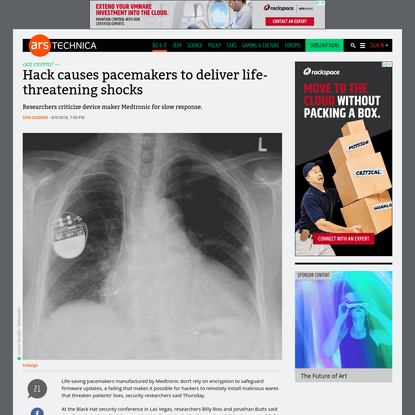 Hack causes pacemakers to deliver life-threatening shocks