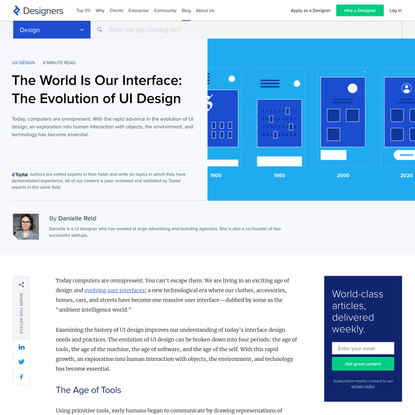 The World Is Our Interface – The Evolution of UI Design | Toptal®