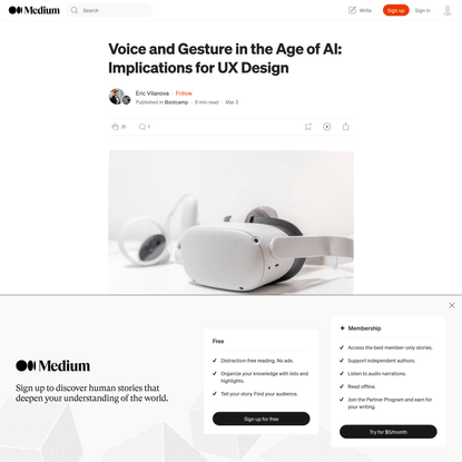 Voice and Gesture in the Age of AI: Implications for UX Design