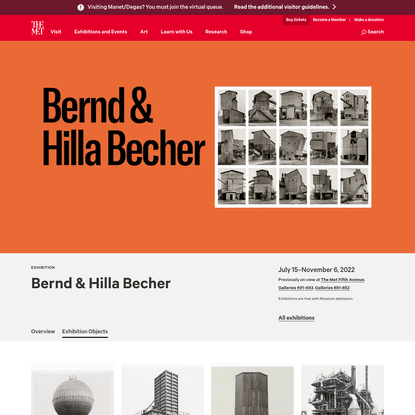 Bernd & Hilla Becher - The Metropolitan Museum of Art