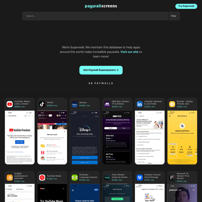 7000+ Paywall examples, designs & UX for mobile apps