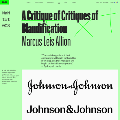 A Critique of Critiques of Blandification