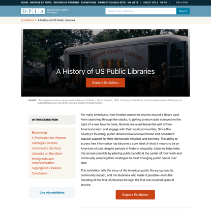 A History of US Public Libraries | DPLA