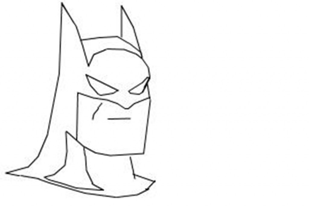 easy batman drawing