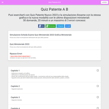 Quiz Patente 2023 - Esercitati con i Quiz Ufficiali per la Patente A e B