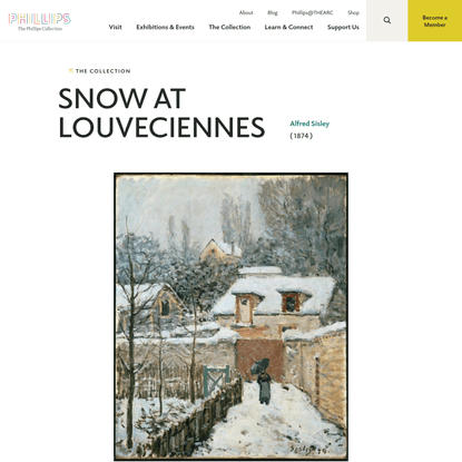 Snow at Louveciennes | The Phillips Collection
