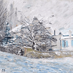 Alfred Sisley - The house under the snow [1878] | Alfred Sis… | Flickr