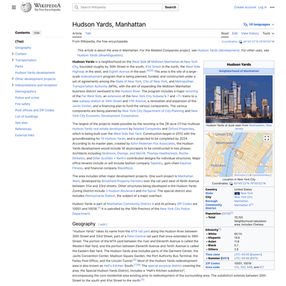 Hudson Yards, Manhattan - Wikipedia