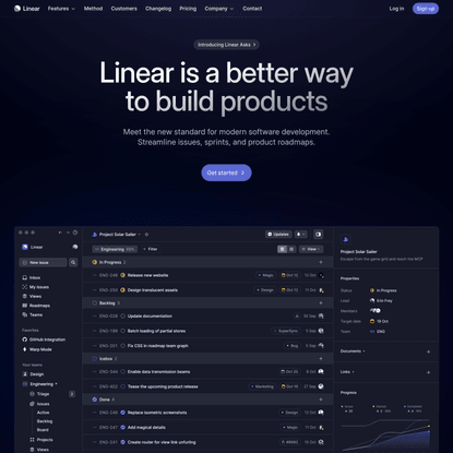 Linear – A better way to build products