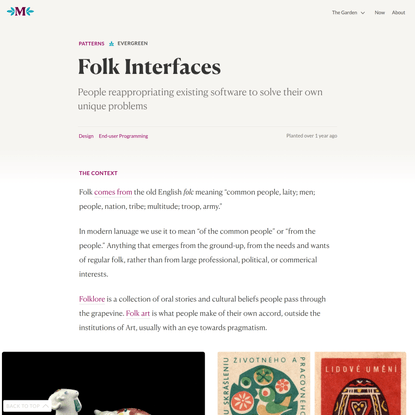 Folk Interfaces