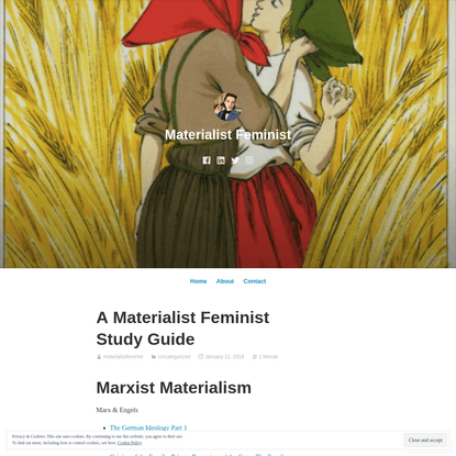 A Materialist Feminist Study Guide