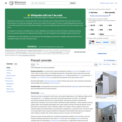 Precast concrete - Wikipedia