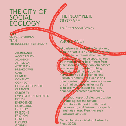 The City of Social Ecology