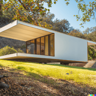 dall-e-2022-12-01-15.06.37-a-southern-california-midcentury-modern-small-cabin-in-the-style-of-richard-neutra-on-a-steep-gra...