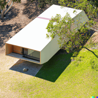 dall-e-2022-12-01-15.08.50-a-southern-california-midcentury-modern-small-cabin-in-the-style-of-alvaro-siza-on-a-steep-grassy...