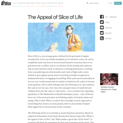 The Appeal of Slice of Life