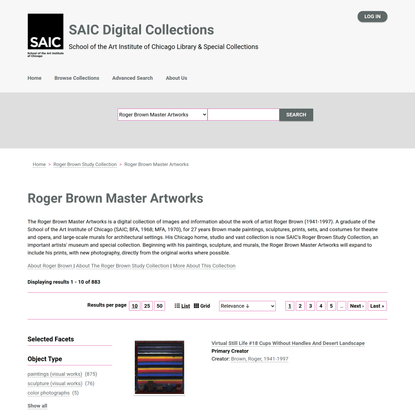 Roger Brown Master Artworks | SAIC Digital Collections