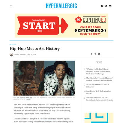 Hip-Hop Meets Art History