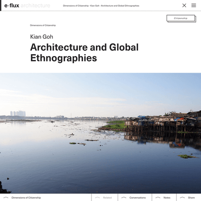 Architecture and Global Ethnographies