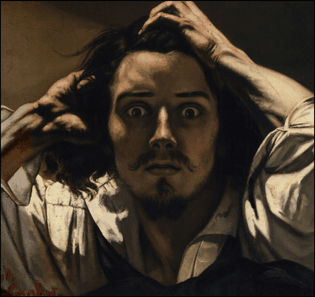 Gustave Courbet, 1844-45 - The Desperate Man (Self-Portrait)