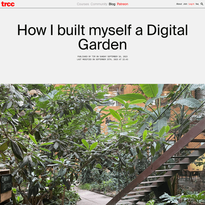 How I built myself a Digital Garden • tim rodenbröker creative coding
