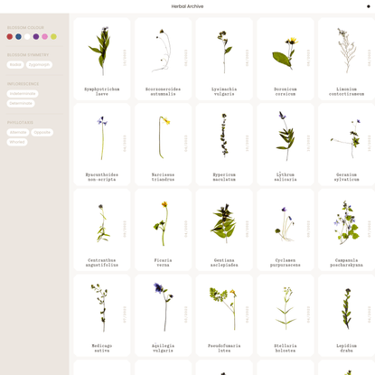 Herbarium - Herbal Archive