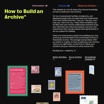 How to Build an Archive
