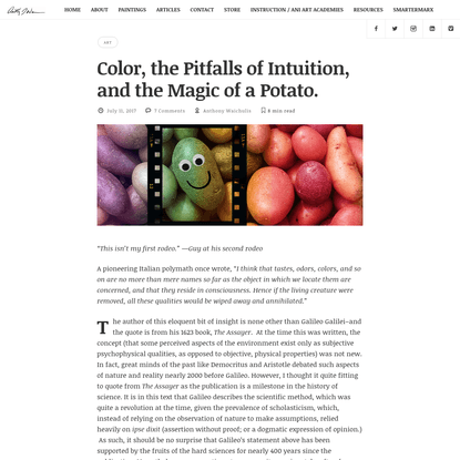 Color, the Pitfalls of Intuition, and the Magic of a Potato.