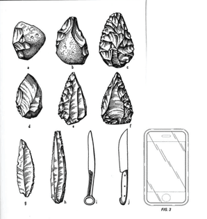 “Leroi-Gourhan's illustration of evolution of the knife” to the cell phone