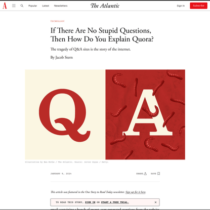 If There Are No Stupid Questions, Then How Do You Explain Quora?
