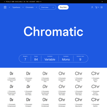 Chromatic Font — Colophon Foundry