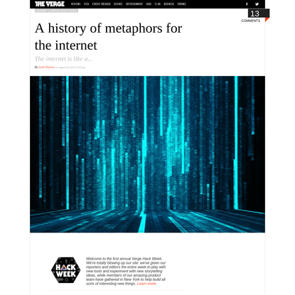 A history of metaphors for the internet