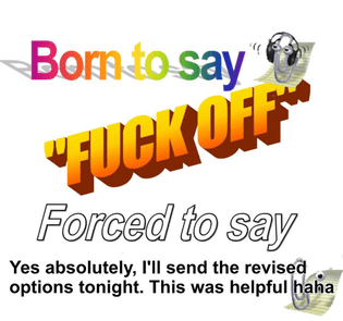 Forced to say…