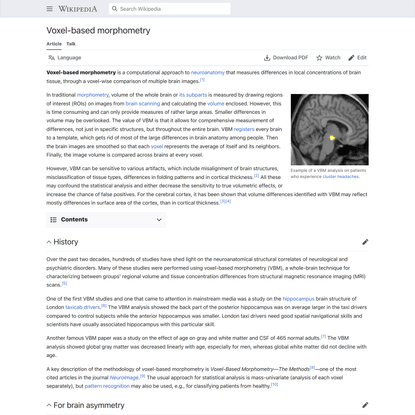Voxel-based morphometry - Wikipedia