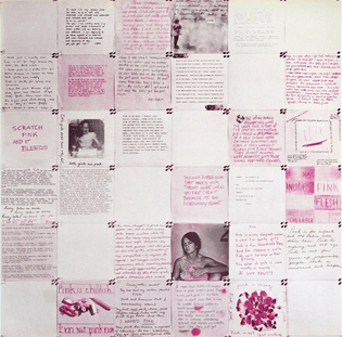 Sheila Levrant de Bretteville, Pink, 1973
