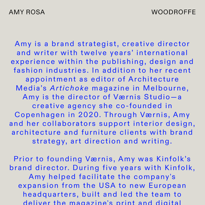 Amy Rosa Woodroffe