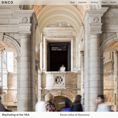 Wayfinding at the V&A - DNCO
