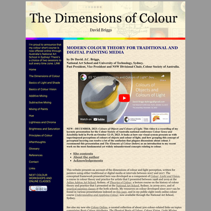 The Dimensions of Colour, modern colour theory