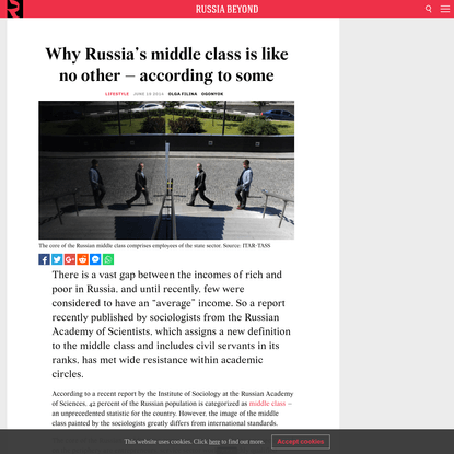 Why Russia's middle class is like no other - according to some