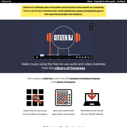 Citizen DJ / Homepage
