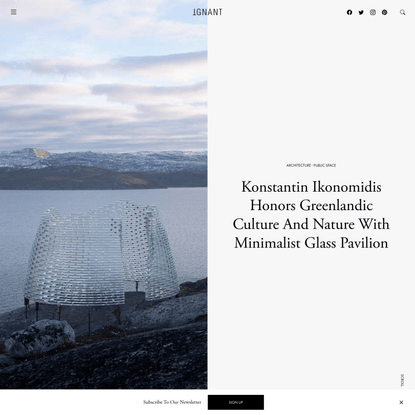 Konstantin Ikonomidis Honors Greenlandic Culture And Nature With Minimalist Glass Pavilion - IGNANT