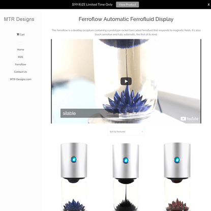 Ferroflow Automatic Ferrofluid Display – MTR Designs