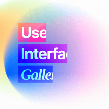 User Interface Gallery