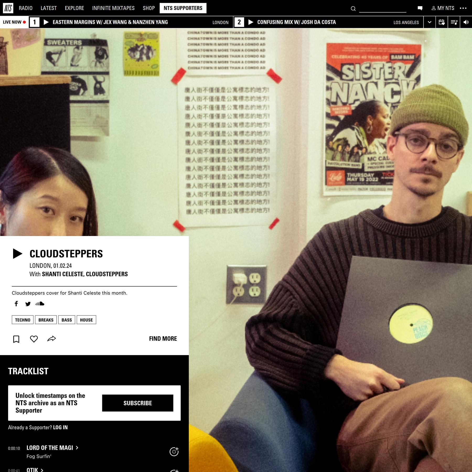 Cloudsteppers 1st February 2024 | Listen on NTS