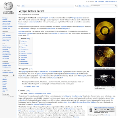 Voyager Golden Record - Wikipedia