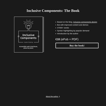 Inclusive Components: The Book