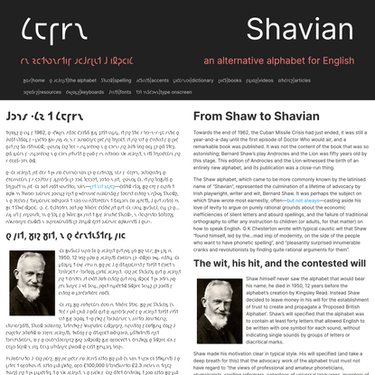 Shavian alphabet info | 𐑖𐑱𐑝𐑾𐑯 𐑨𐑤𐑓𐑩𐑚𐑧𐑑 𐑦𐑯𐑓𐑴