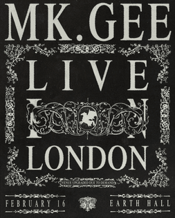 Mk.Gee Live Poster by nicholas d’apolito