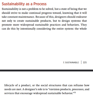 Sustainability as a process